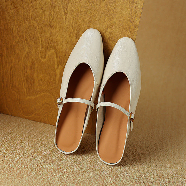 Celine | Women's Leather Strap Mules