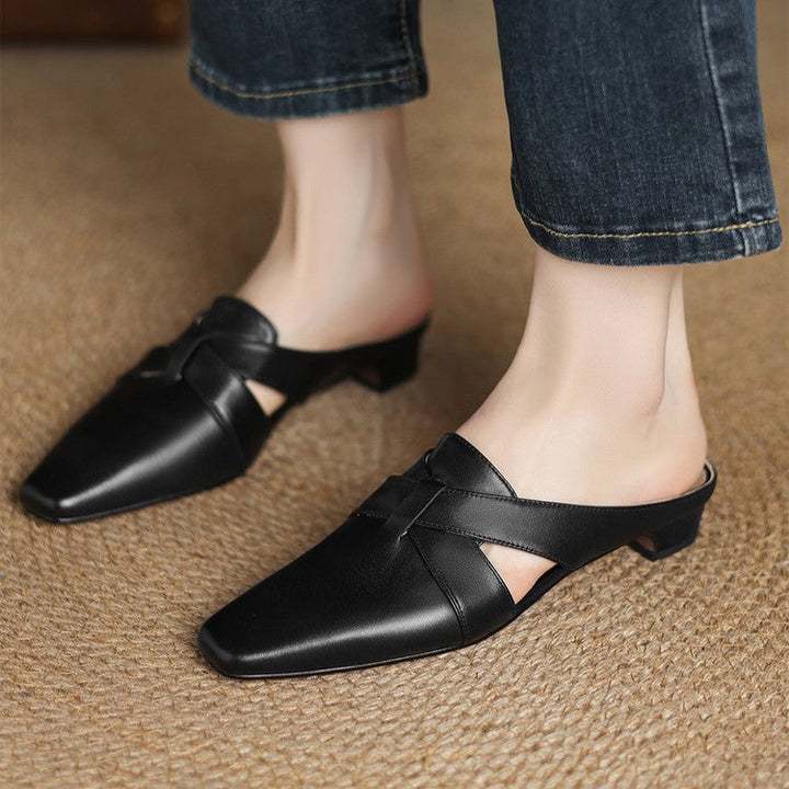 Virelle | Women's Cross Leather Mules