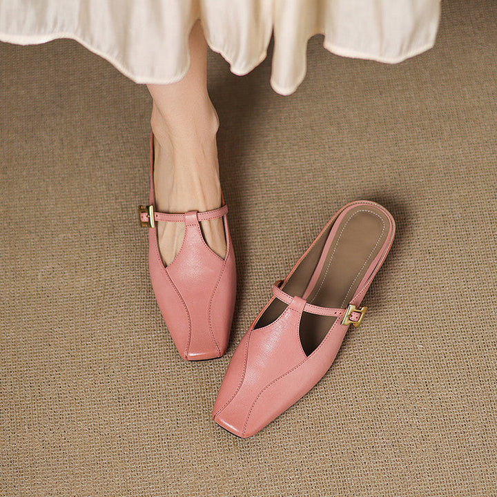 Luna | Women's Sculpt Leather Mules