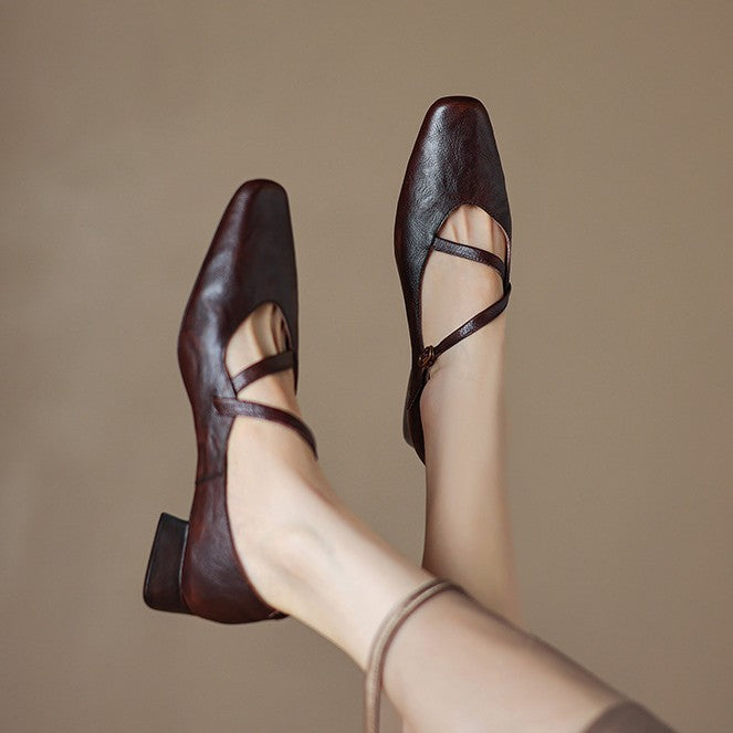 Marvelle | Women's Leather Mary Janes