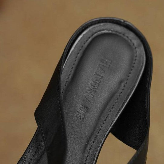 Elira | Women's Cross-Strap Leather Mules