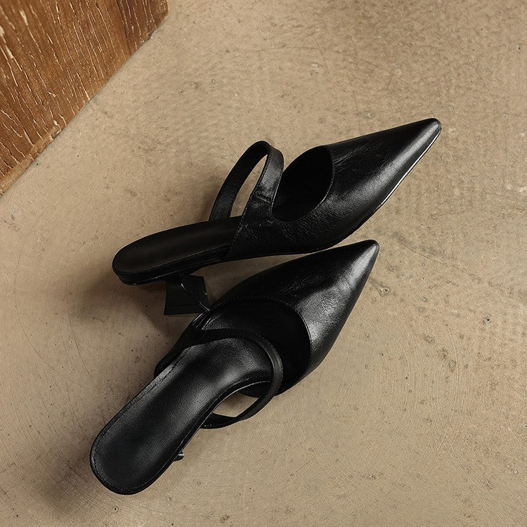 Elvaré | Women's Strap Leather Mules