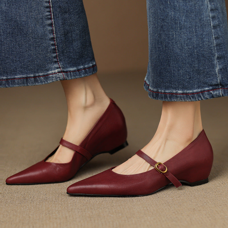 Veloria | Women's Lambskin Leather Mary Janes