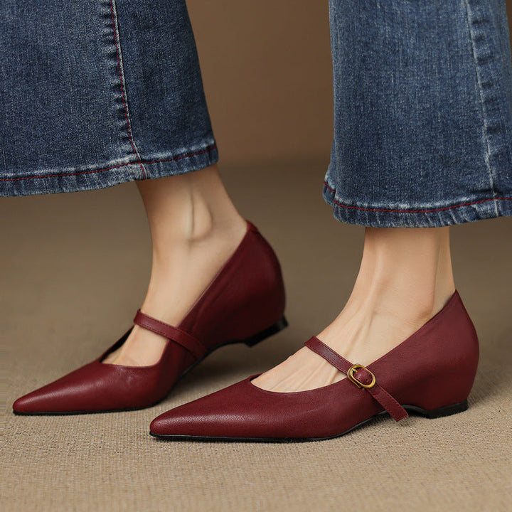 Veloria | Women's Lambskin Leather Mary Janes