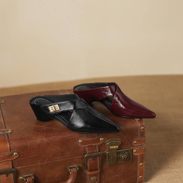 Aurel | Women's Leather Sculpt Mules