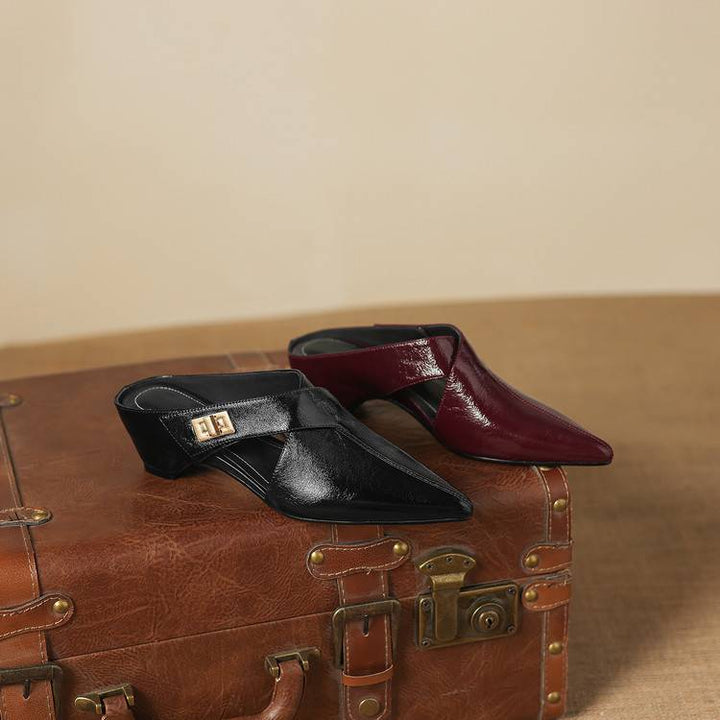 Aurel | Women's Leather Sculpt Mules