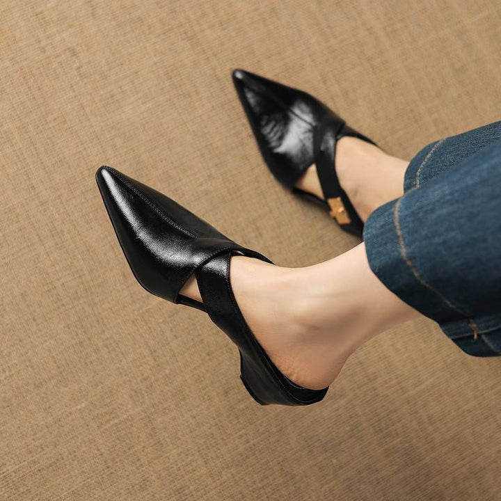 Aurel | Women's Leather Sculpt Mules
