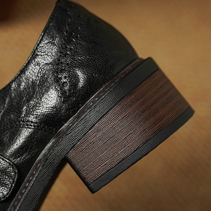 Tessa | Women's Monk-Strap Leather Brogues