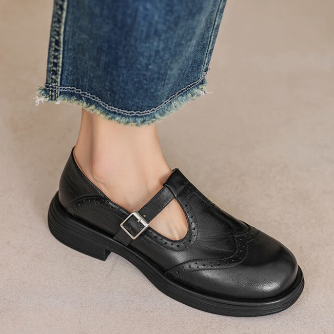 Veloria | Women's Leather Mary Janes