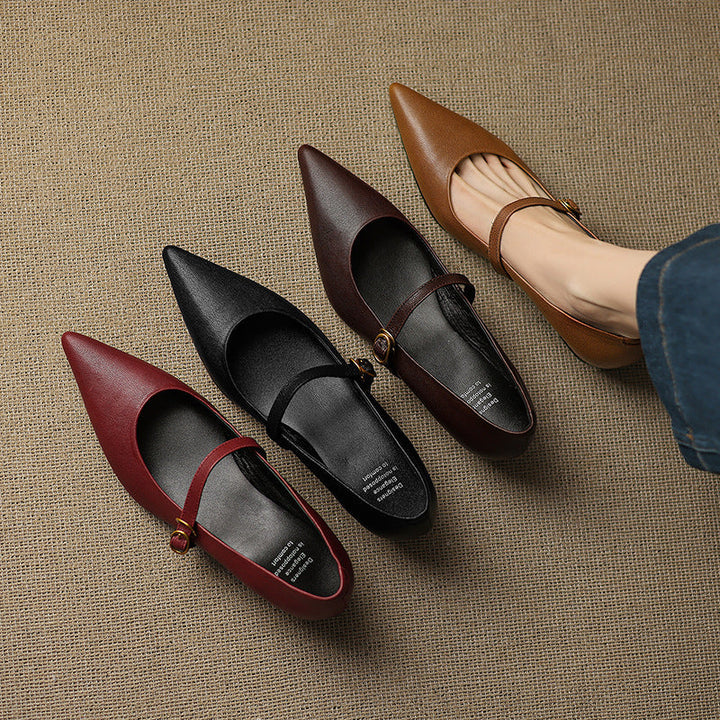 Veloria | Women's Lambskin Leather Mary Janes
