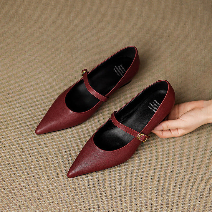 Veloria | Women's Lambskin Leather Mary Janes
