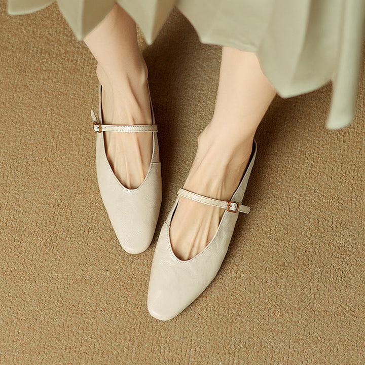 Celine | Women's Leather Strap Mules