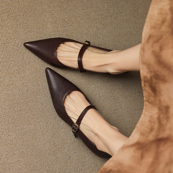 Veloria | Women's Lambskin Leather Mary Janes