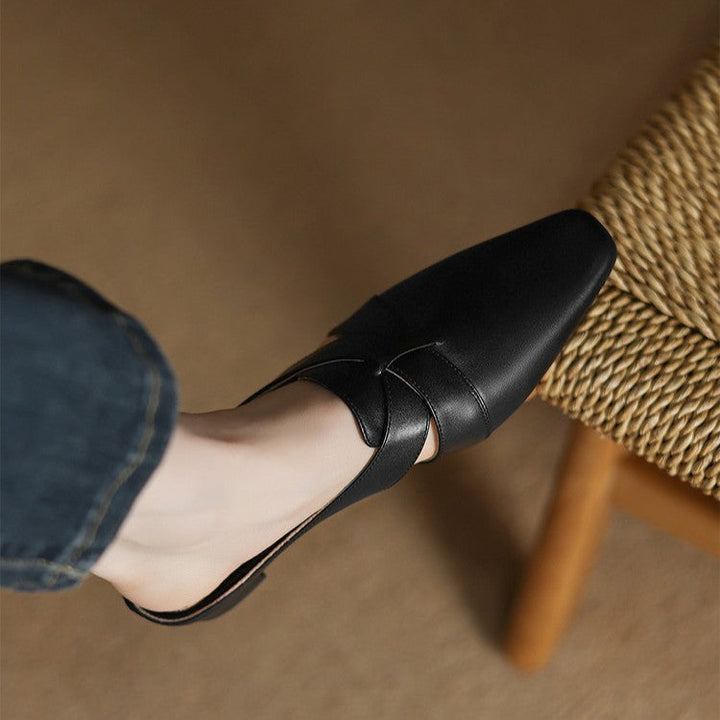 Virelle | Women's Cross Leather Mules