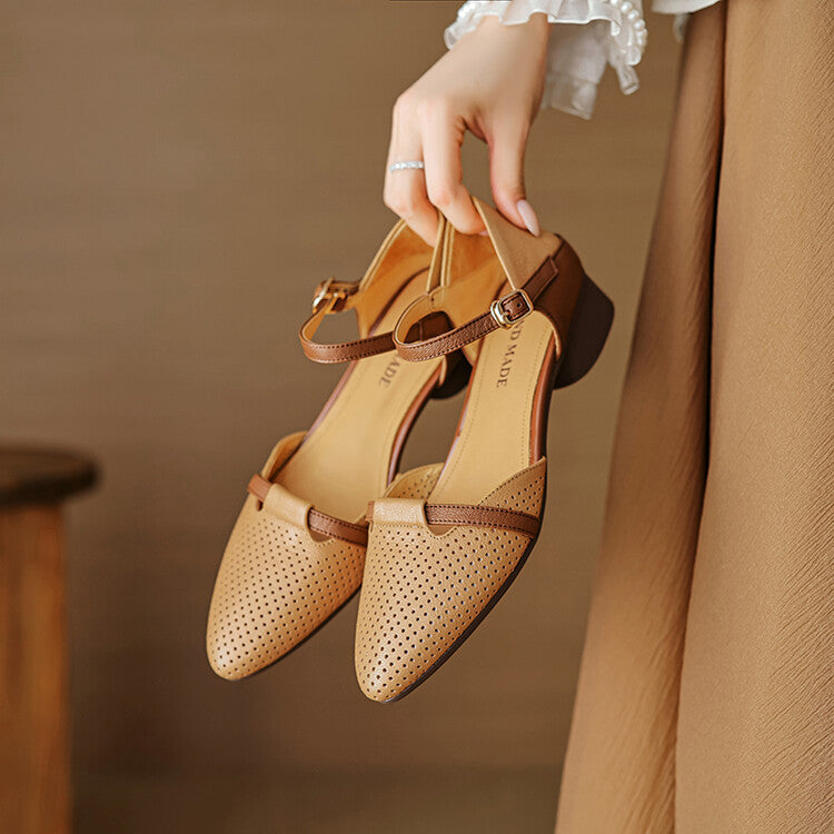 Calenne | Women's Leather Slingbacks