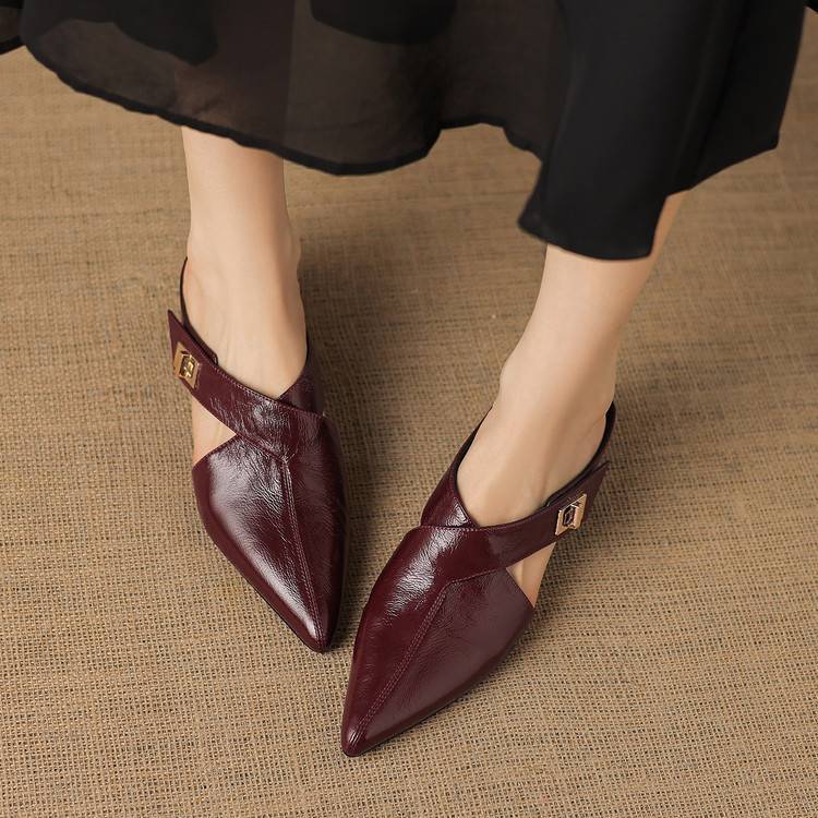 Aurel | Women's Leather Sculpt Mules