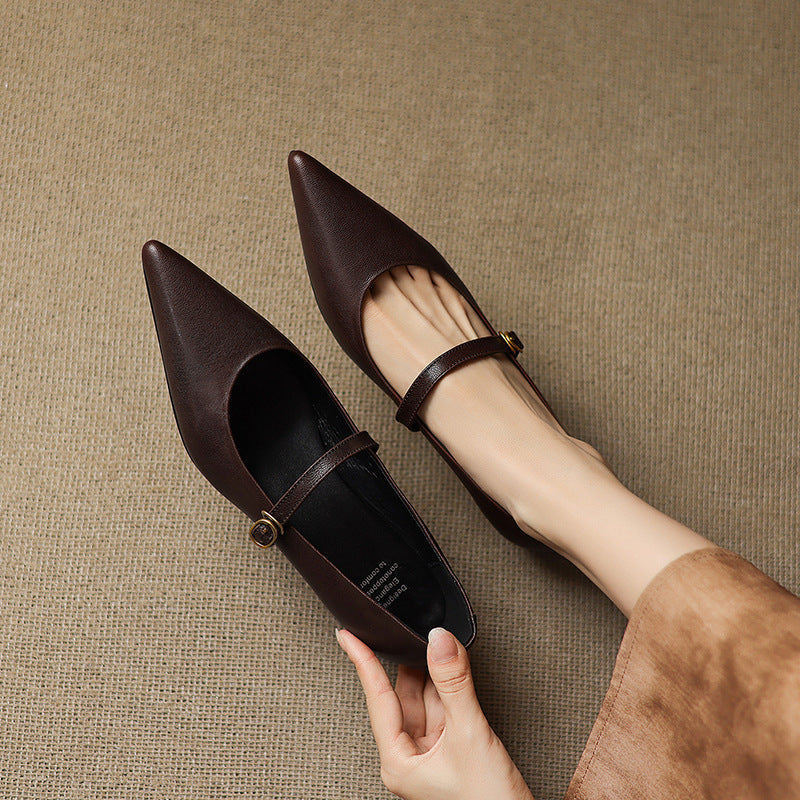 Veloria | Women's Lambskin Leather Mary Janes