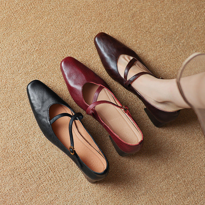 Marvelle | Women's Leather Mary Janes