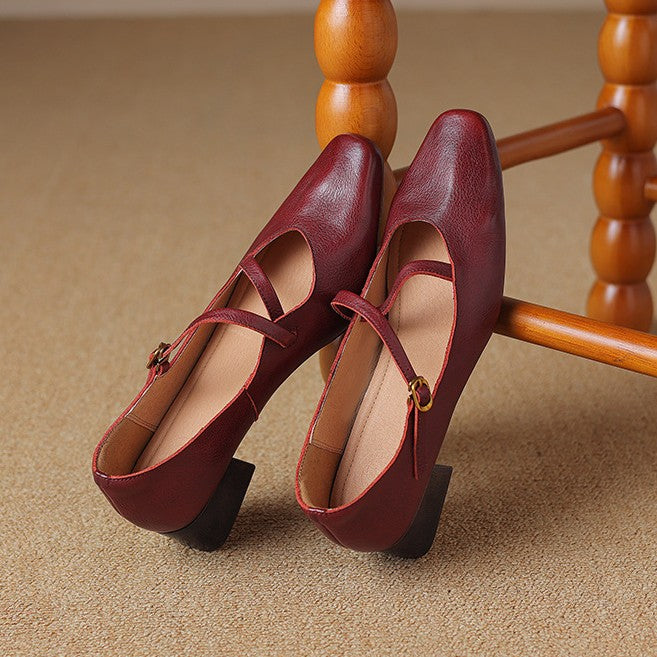 Marvelle | Women's Leather Mary Janes