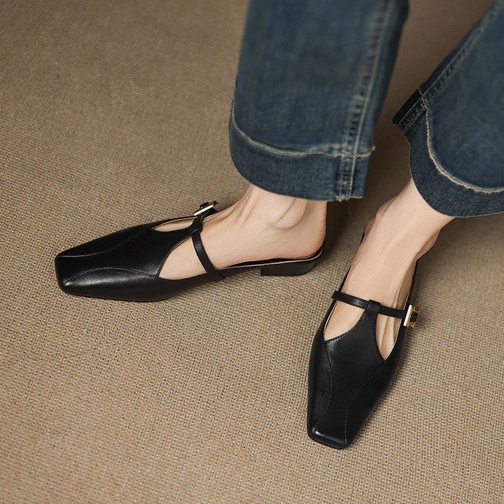 Luna | Women's Sculpt Leather Mules