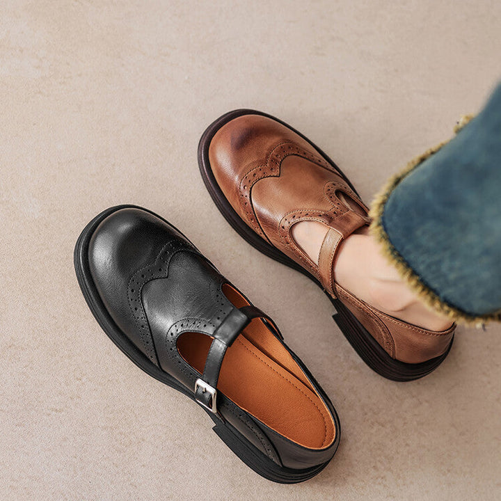 Veloria | Women's Leather Mary Janes