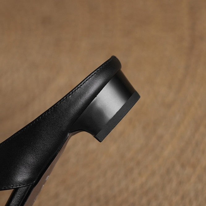 Virelle | Women's Cross Leather Mules