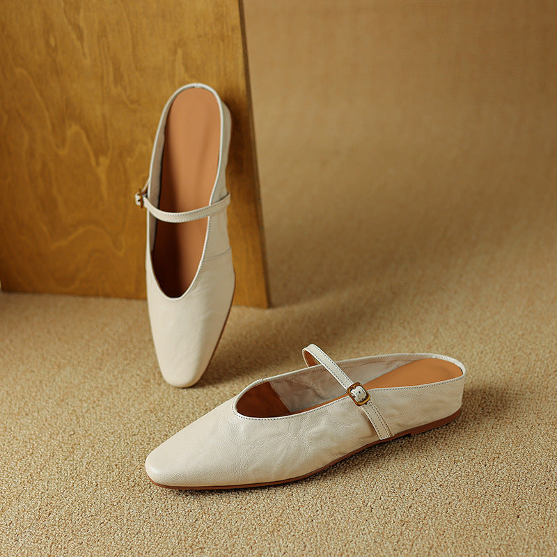 Celine | Women's Leather Strap Mules
