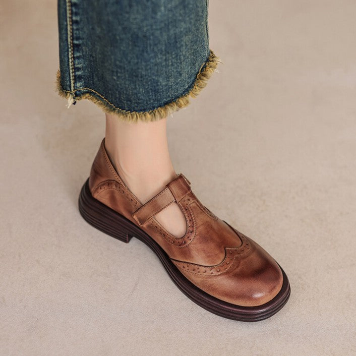 Veloria | Women's Leather Mary Janes