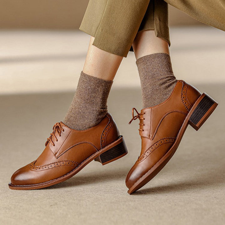 Orvain | Women's Brogue Leather Oxfords