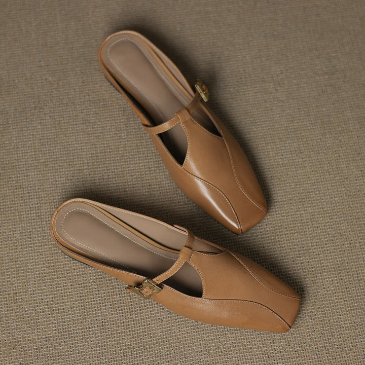Luna | Women's Sculpt Leather Mules