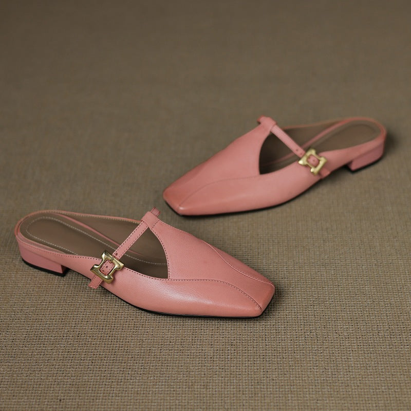 Luna | Women's Sculpt Leather Mules
