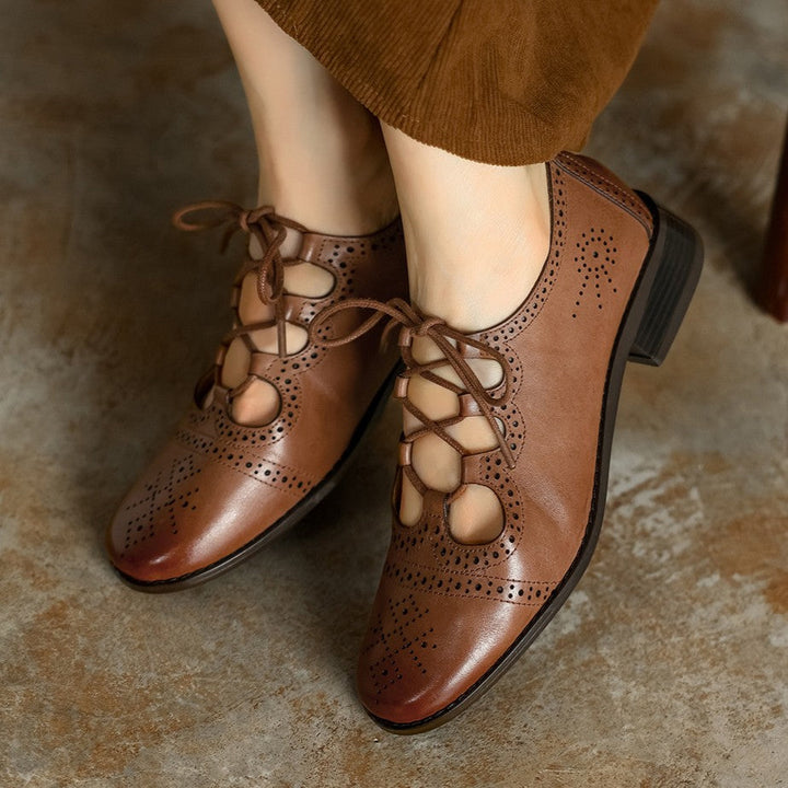 Lucia | Women's Brogue Leather Oxfords