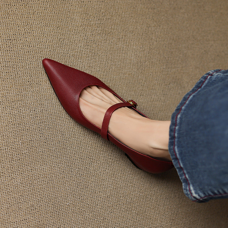 Veloria | Women's Lambskin Leather Mary Janes