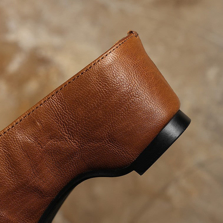 Sera | Women's Square-Toe Leather Mules