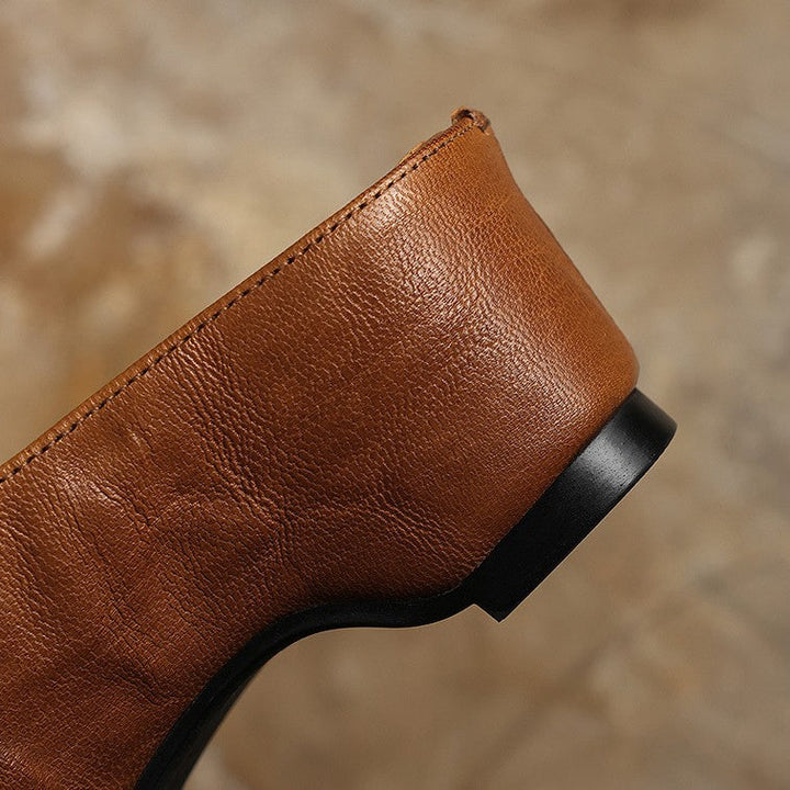 Sera | Women's Square-Toe Leather Mules