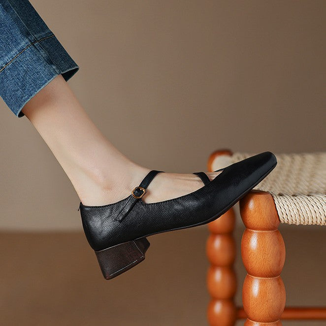 Marvelle | Women's Leather Mary Janes