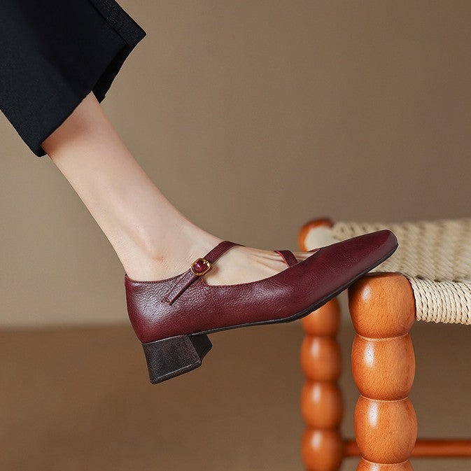 Marvelle | Women's Leather Mary Janes
