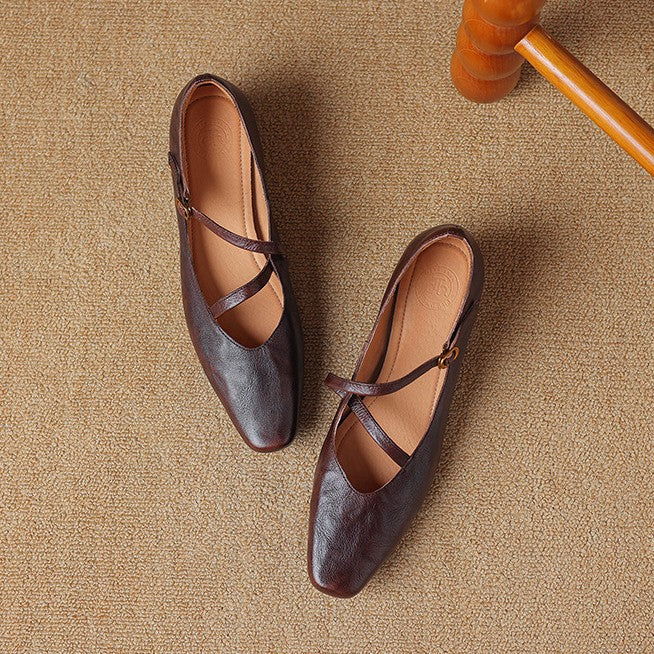 Marvelle | Women's Leather Mary Janes