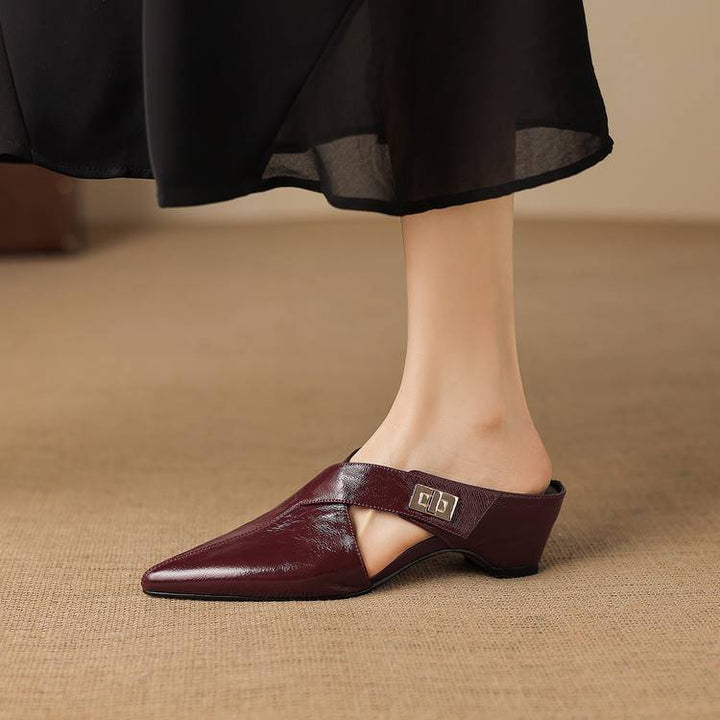Aurel | Women's Leather Sculpt Mules