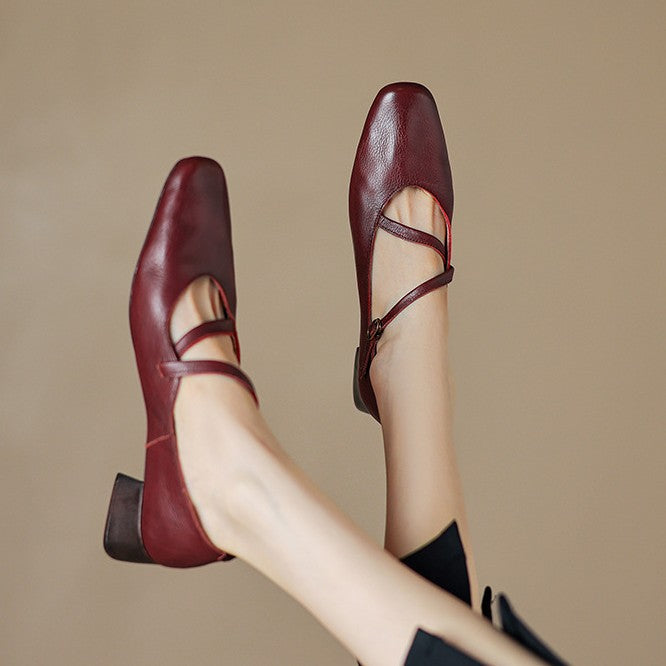 Marvelle | Women's Leather Mary Janes