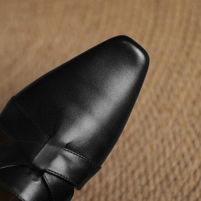 Virelle | Women's Cross Leather Mules