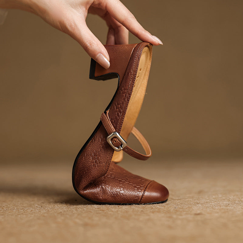 Rielle | Women's Strap Leather Mules