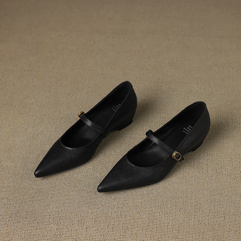 Veloria | Women's Lambskin Leather Mary Janes