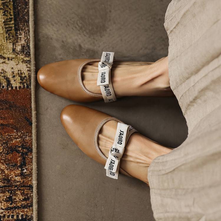 Maelle | Women's Bow Leather Mules