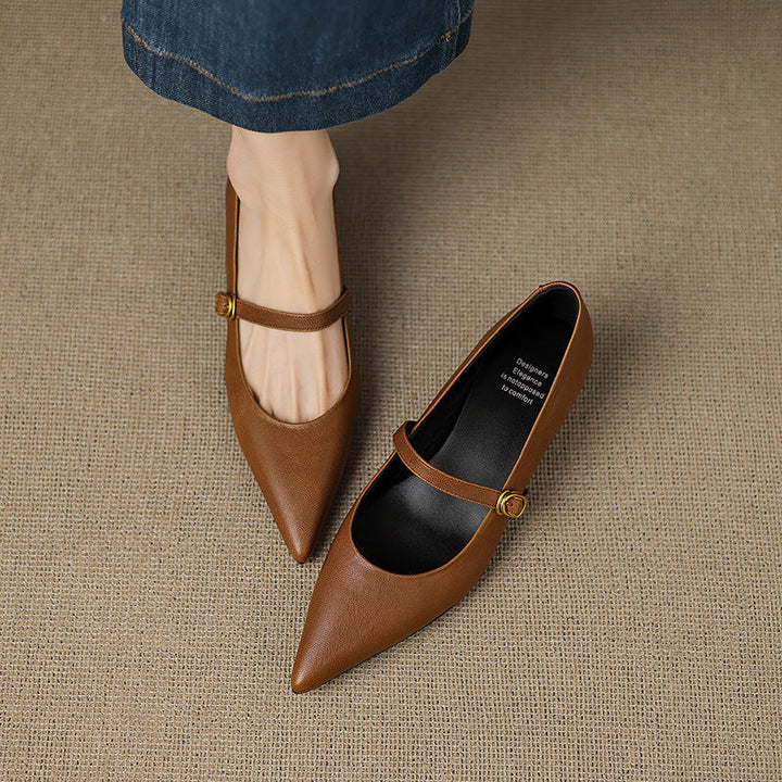 Veloria | Women's Lambskin Leather Mary Janes