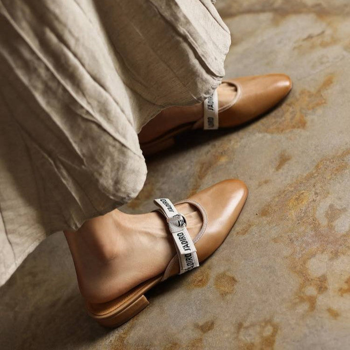 Maelle | Women's Bow Leather Mules