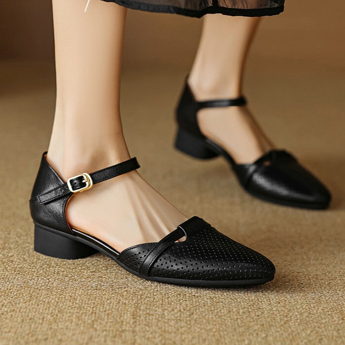 Calenne | Women's Leather Slingbacks
