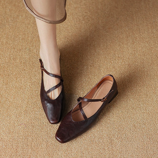 Marvelle | Women's Leather Mary Janes