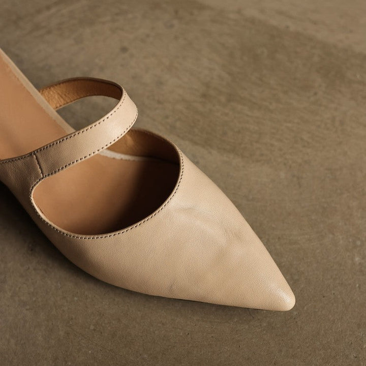 Elvaré | Women's Strap Leather Mules