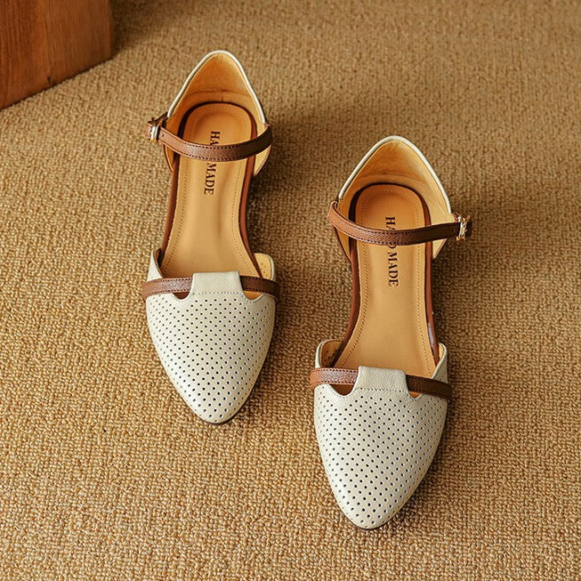 Calenne | Women's Leather Slingbacks